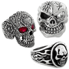 Silver Skull Rings for Men