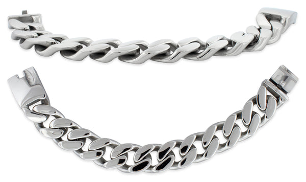 Stainless Steel Curb Chain Bracelet – Badass Jewelry