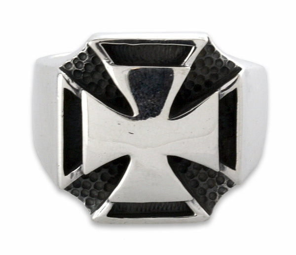Double Line Cross Ring【Casual】（Silver） Amazon.com: Sterling Silver 925 Cross Ring Double Cross CZ