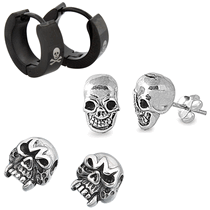 Skull Earrings Badass Jewelry