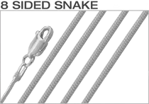 8 Sided Snake Chains