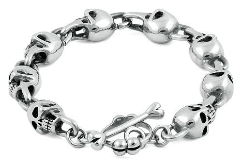 Silver Plated Stainless Steel Bead Men's Macrame Bracelet - Ephori London -  Luxury custom natural stone beaded bracelets