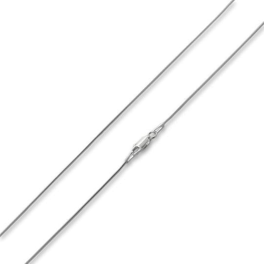 1.2mm Italian Round Snake Chain 925 Sterling Silver, 16 inches