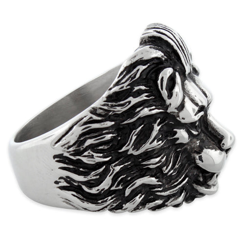925 Sterling Silver Heavy Lion Head Men's Ring. Heavy Stylish Lion King Ring.  | eBay