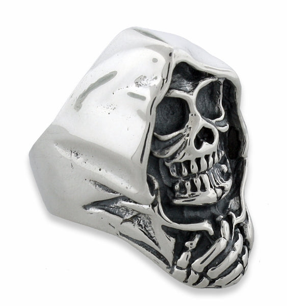 Buy Skull Ring | 925 Sterling Silver, Rhodium Plating & Glossy Finish in  925 Sterling Silver Online - AYA'S
