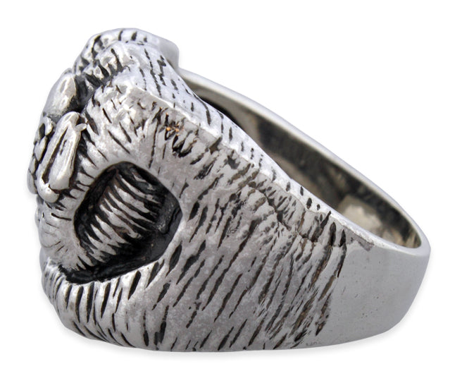 Sterling Silver Skull Fist Hand Ring – Badass Jewelry