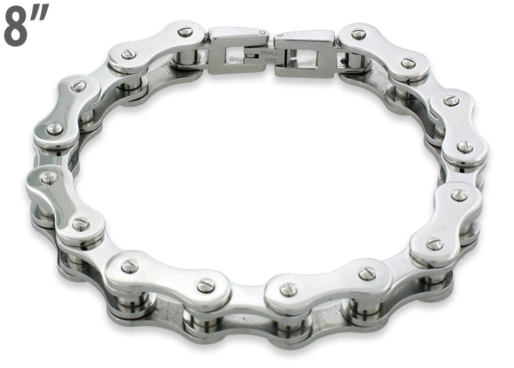 925 silver motorcycle chain bracelet, ideal for motorcycle enthusiasts -  webid:2274